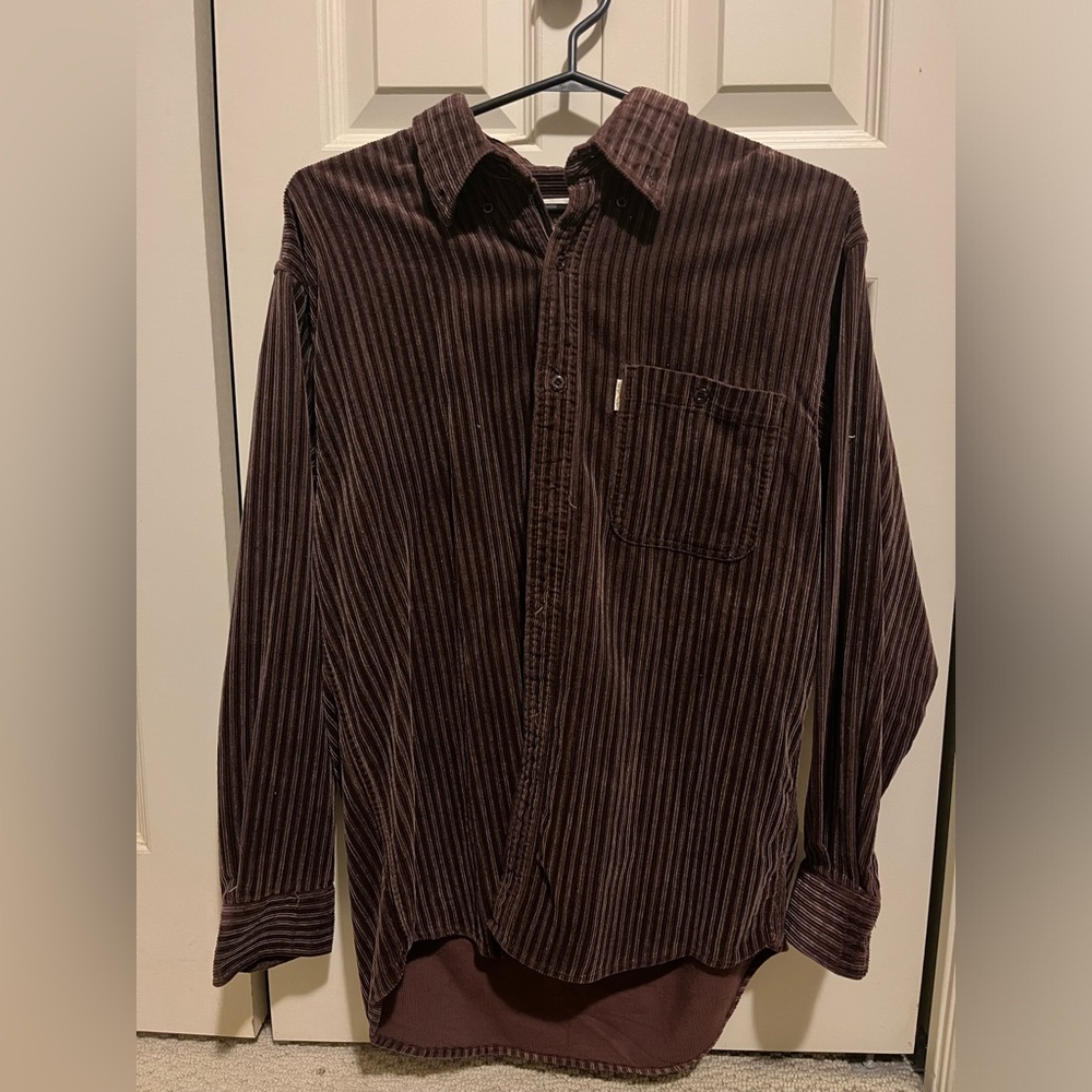 Vintage brown cord top